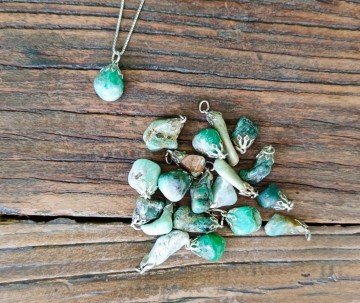Chrysopraas hangers 0