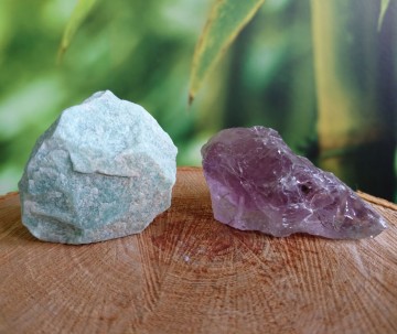 Waterkristal set aventurijn amathist