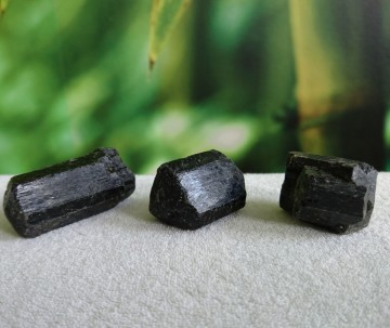 Zwarte tourmalijn dubbeleinders 0